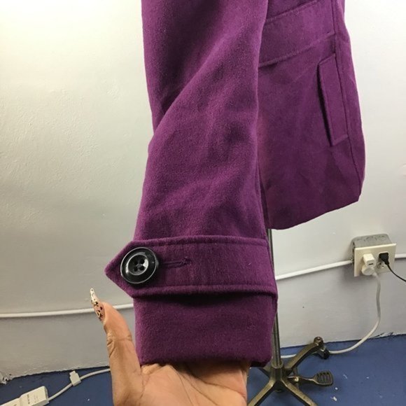 Centigrade Outerwear Pea Coat Purple Size XSmall - Picture 9 of 11